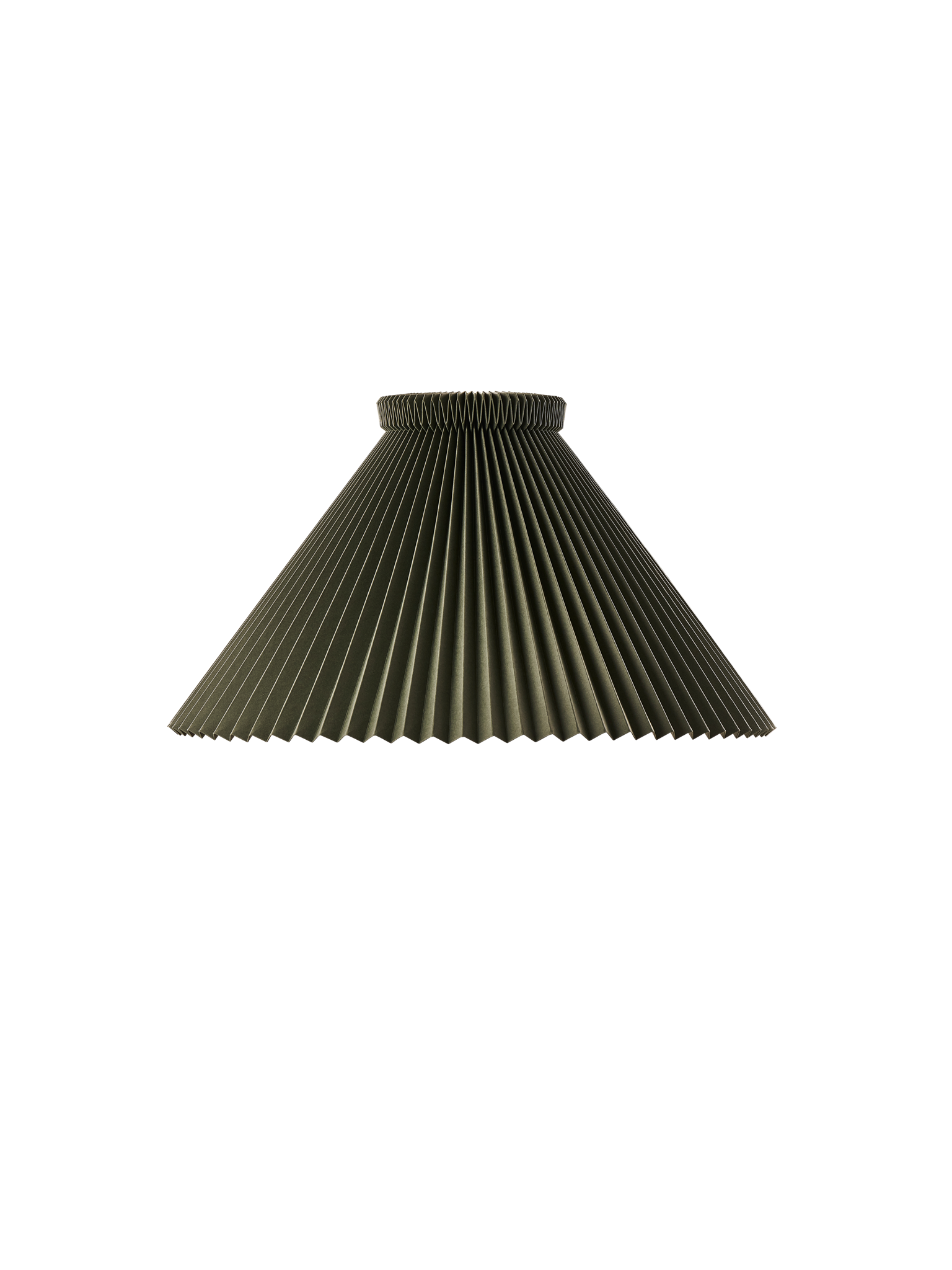 Leklint1 Lampshade 27Cm Mossgreen Paper Packshot1