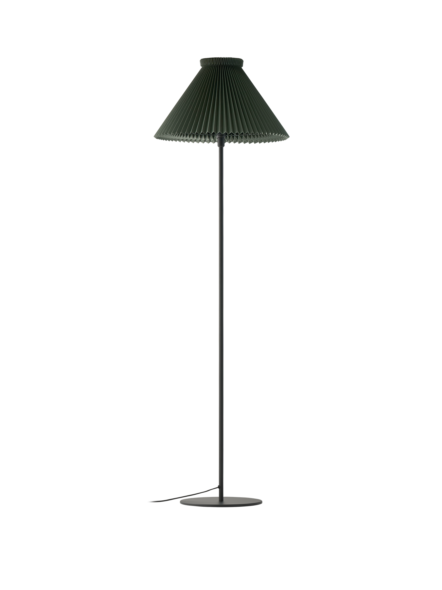 Leklint334h Floorlamp Lampshade1 30Cm Paper Mossgreen Packshot1