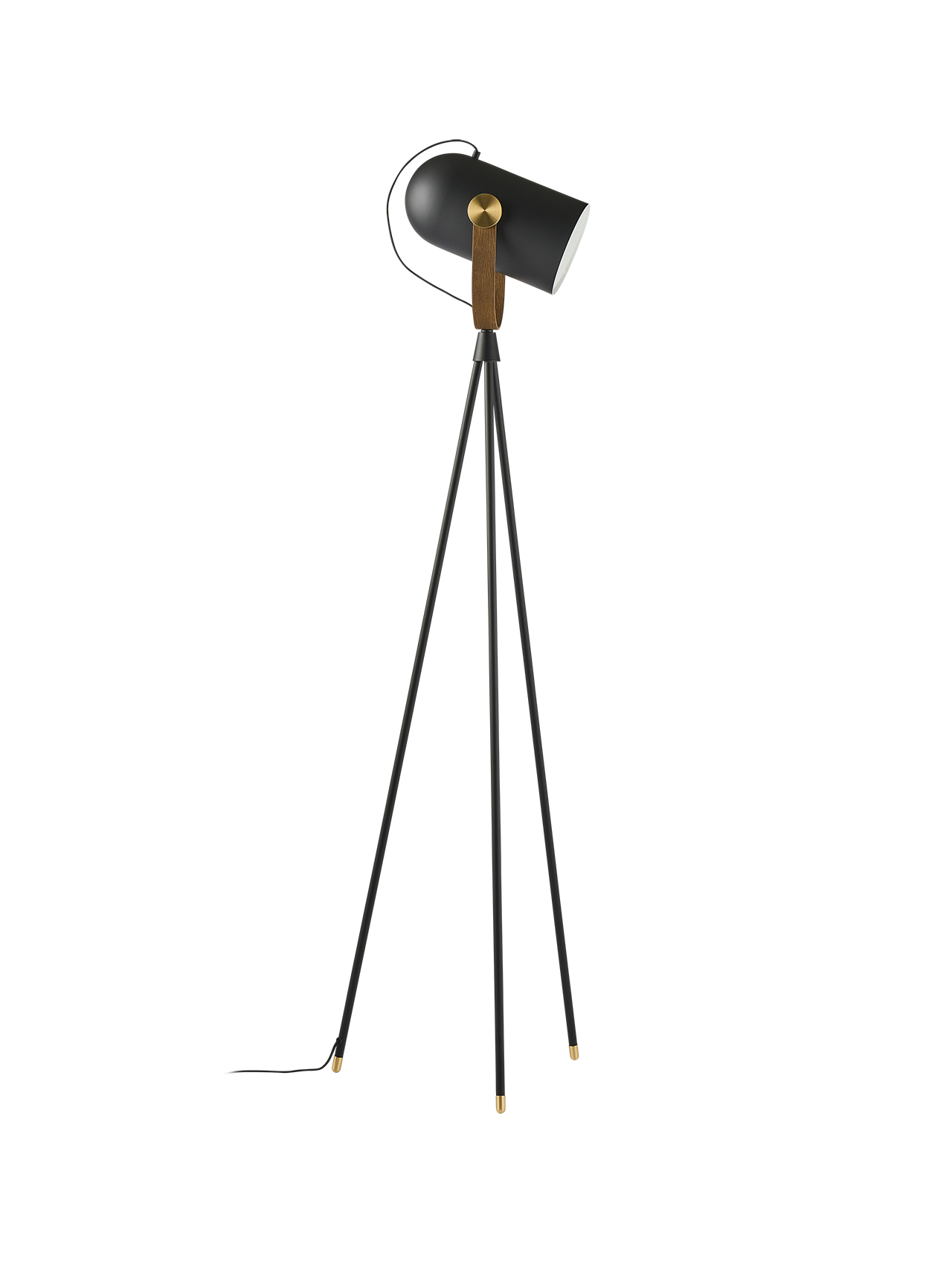 Leklint362 Carronade II Floorlamp Black Smokedoak Lifestyle1